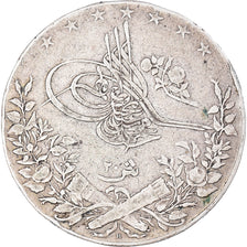 Monnaie, Égypte, Muhammad V, 20 Qirsh, 1911/AH1327/3, Misr, TB+, Argent, KM:310