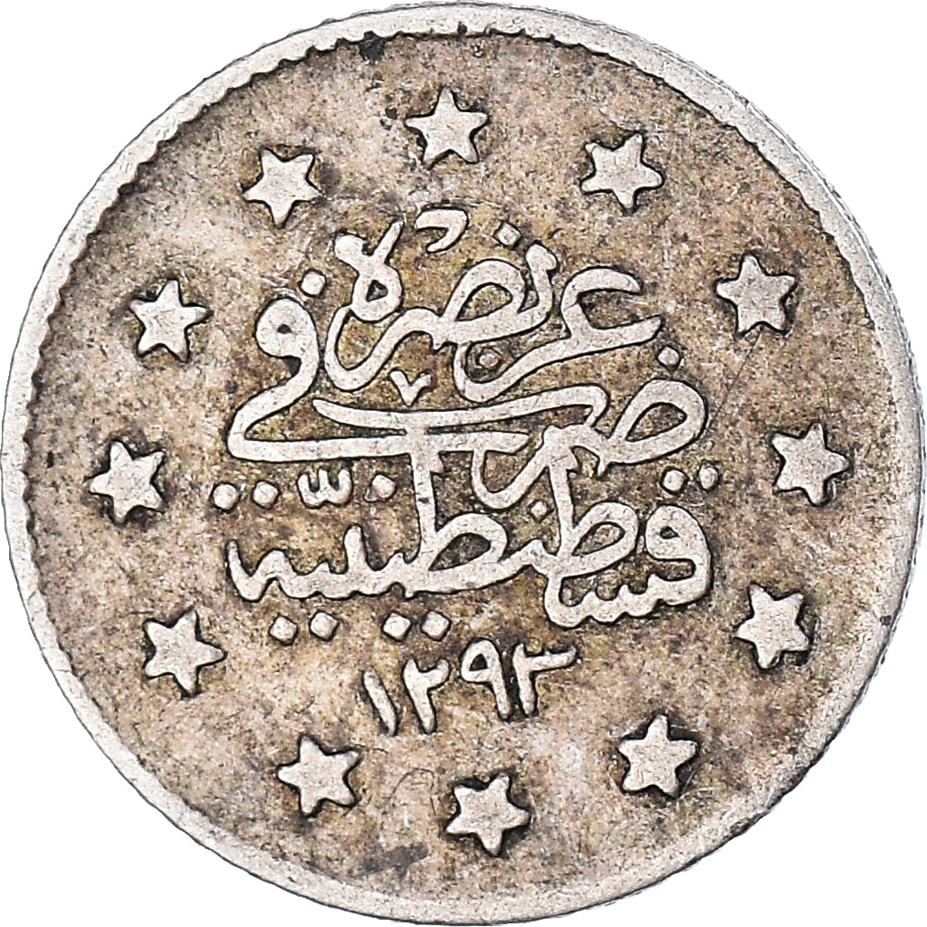 Coin, Turkey, Abdul Hamid II, Kurush, 1902 / AH 1293//28, Qustantiniyah
