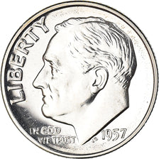 Moneta, Stati Uniti, Roosevelt Dime, Dime, 1957, U.S. Mint, Philadelphia, SPL