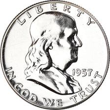 Coin, United States, Franklin Half Dollar, Half Dollar, 1957, U.S. Mint