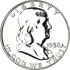 Coin, United States, Franklin Half Dollar, Half Dollar, 1958, U.S. Mint