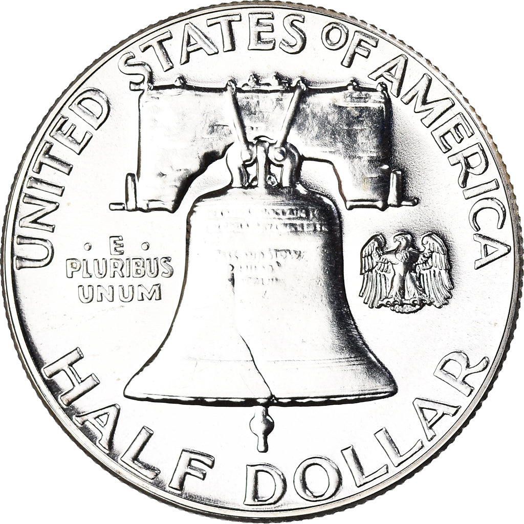 Coin, United States, Franklin Half Dollar, Half Dollar, 1958, U.S. Mint