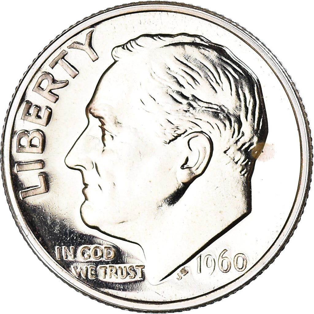 Moneta, Stati Uniti, Roosevelt Dime, Dime, 1960, U.S. Mint, Philadelphia, SPL