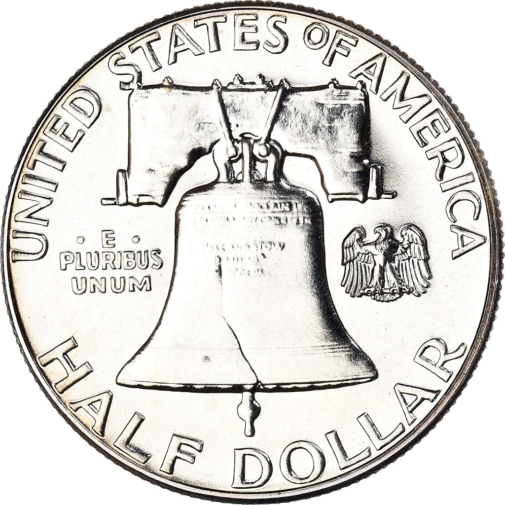 Coin, United States, Franklin Half Dollar, Half Dollar, 1960, U.S. Mint