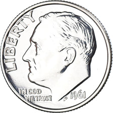 Moneta, Stati Uniti, Roosevelt Dime, Dime, 1961, U.S. Mint, Philadelphia, SPL