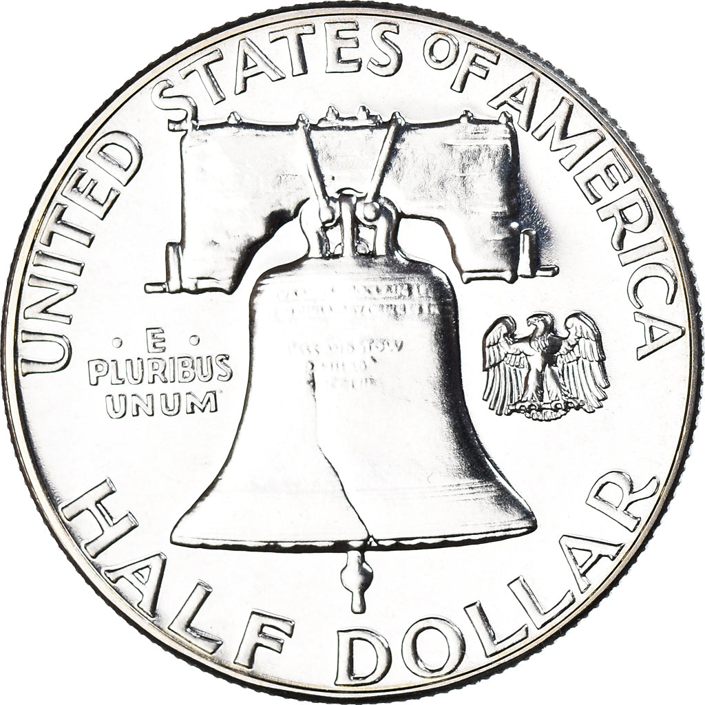 Coin, United States, Franklin Half Dollar, Half Dollar, 1961, U.S. Mint