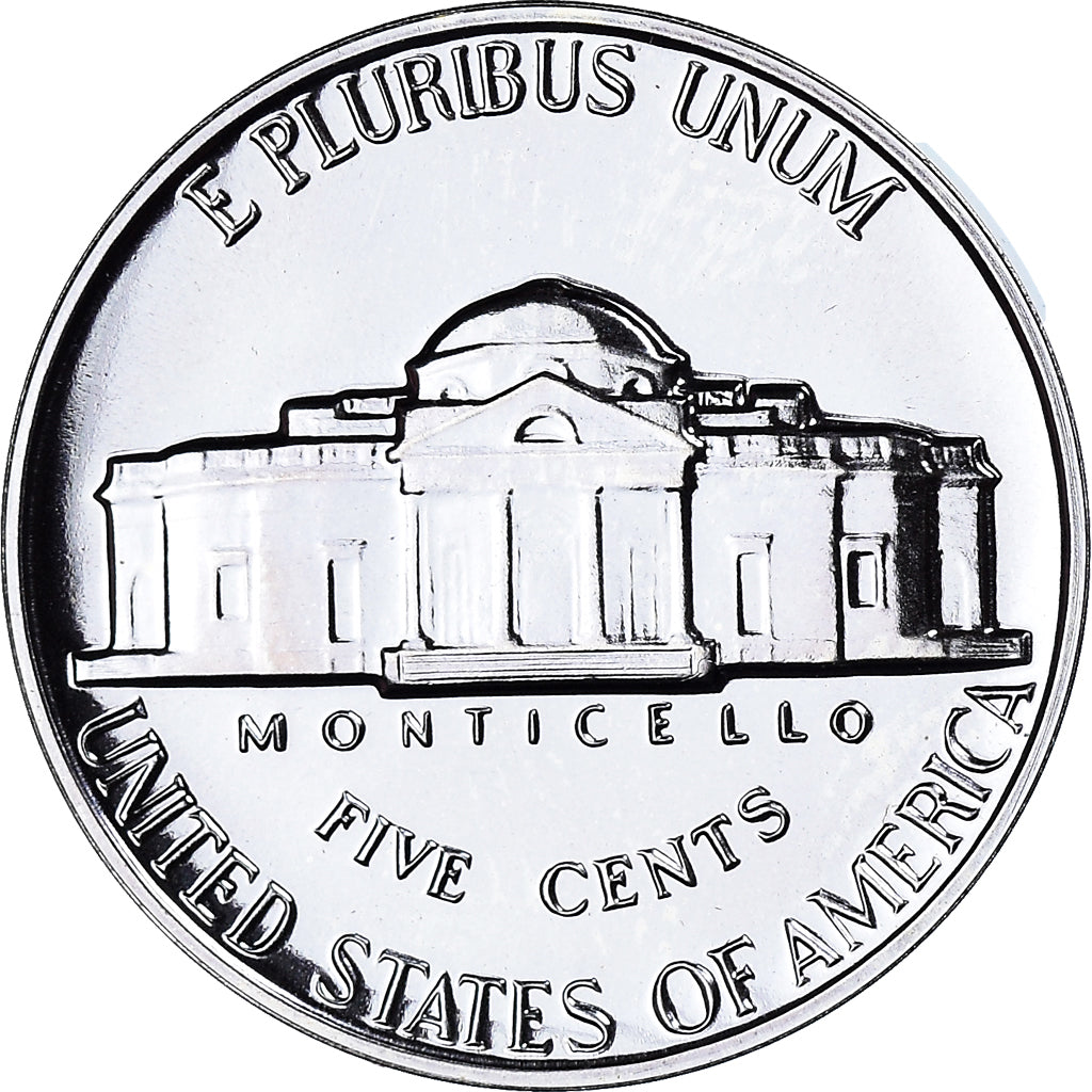 Moneda, Estados Unidos, Jefferson Nickel, 5 Cents, 1963, U.S. Mint