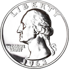 Monnaie, États-Unis, Washington Quarter, Quarter, 1963, U.S. Mint