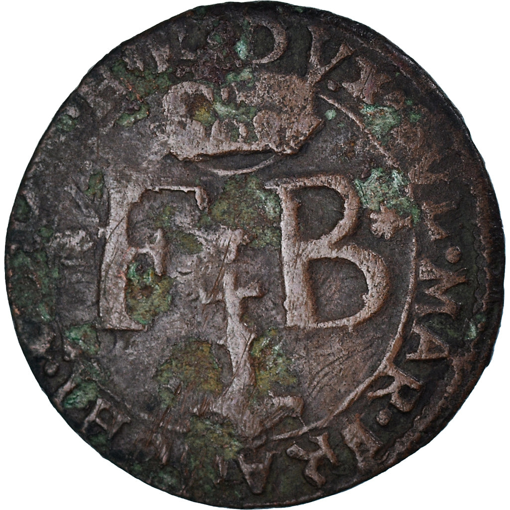 Coin, LIEGE, Ferdinand, Liard, 1641, Liege, VF(30-35), Copper, KM:35