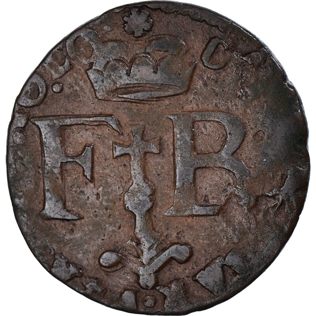 Coin, LIEGE, Ferdinand, Liard, 1642, Liege, VF(30-35), Copper, KM:37