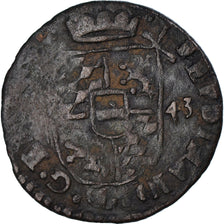 Coin, LIEGE, Ferdinand, Liard, 1643, Liege, VF(30-35), Copper, KM:37