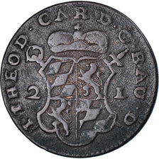Moneta, LIEGE, John Theodore, 2 Liards, 1751, Liege, BB, Rame, KM:158