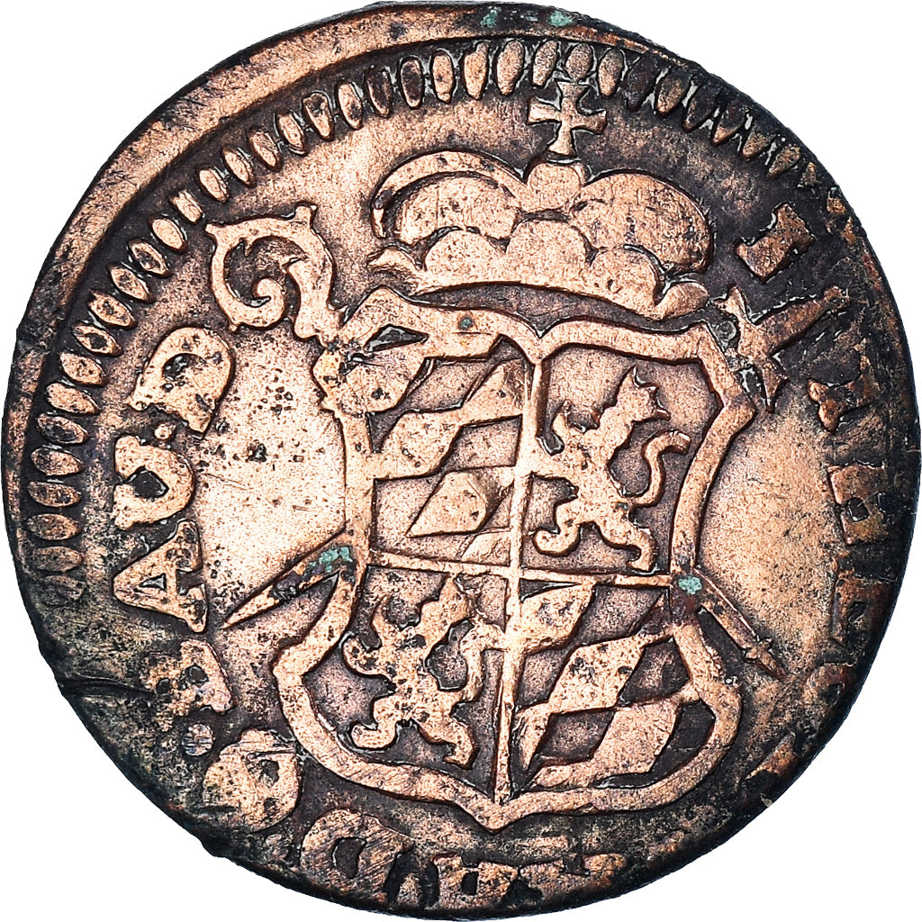 Coin, LIEGE, John Theodore, Liard, 1750, Liege, Frappe décentrée, VF(30-35)