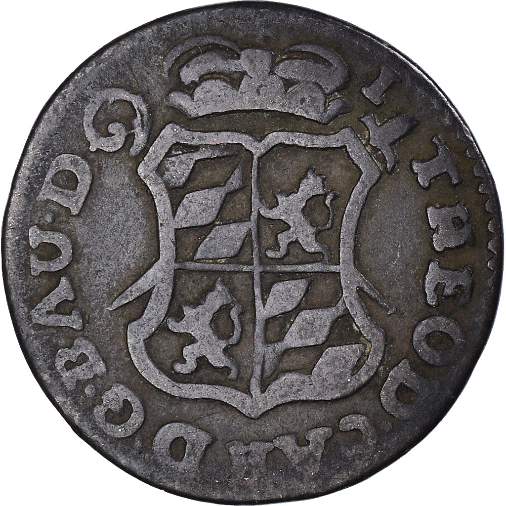 Coin, LIEGE, John Theodore, Liard, 1750, Liege, EF(40-45), Copper, KM:155