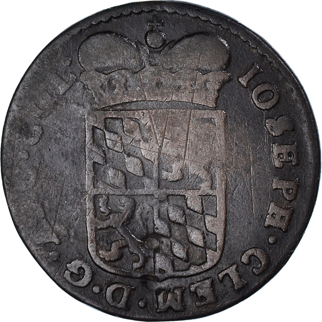 Coin, LIEGE, Joseph Clement, Liard, 1694-1723, Liege, VF(30-35), Copper