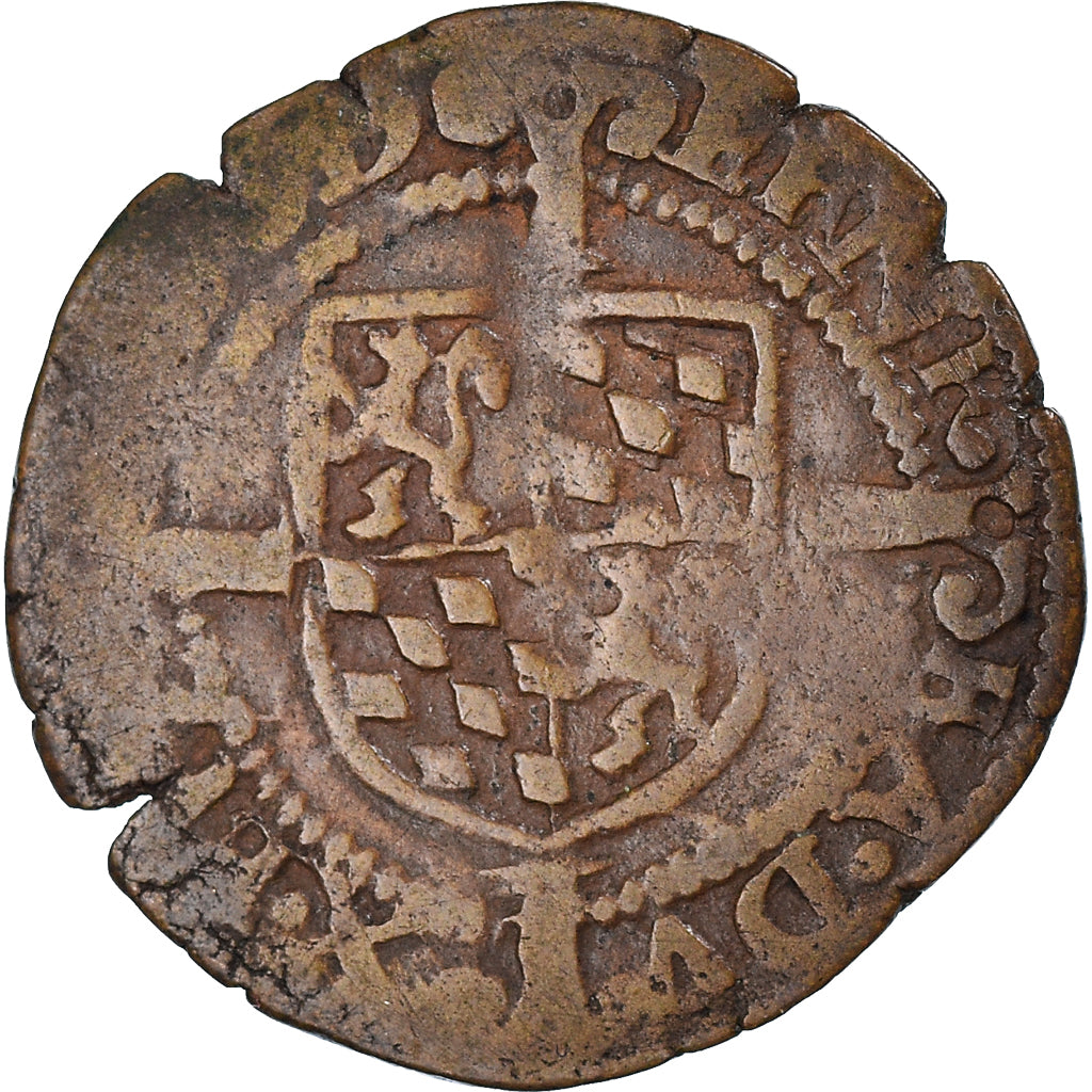 Coin, LIEGE, Ernest de Bavière, 12 sols (1/2 liard), Liege, VF(20-25), Copper