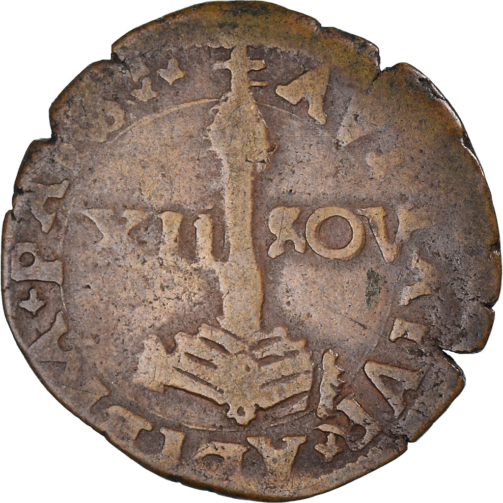 Coin, LIEGE, Ernest de Bavière, 12 sols (1/2 liard), Liege, VF(20-25), Copper