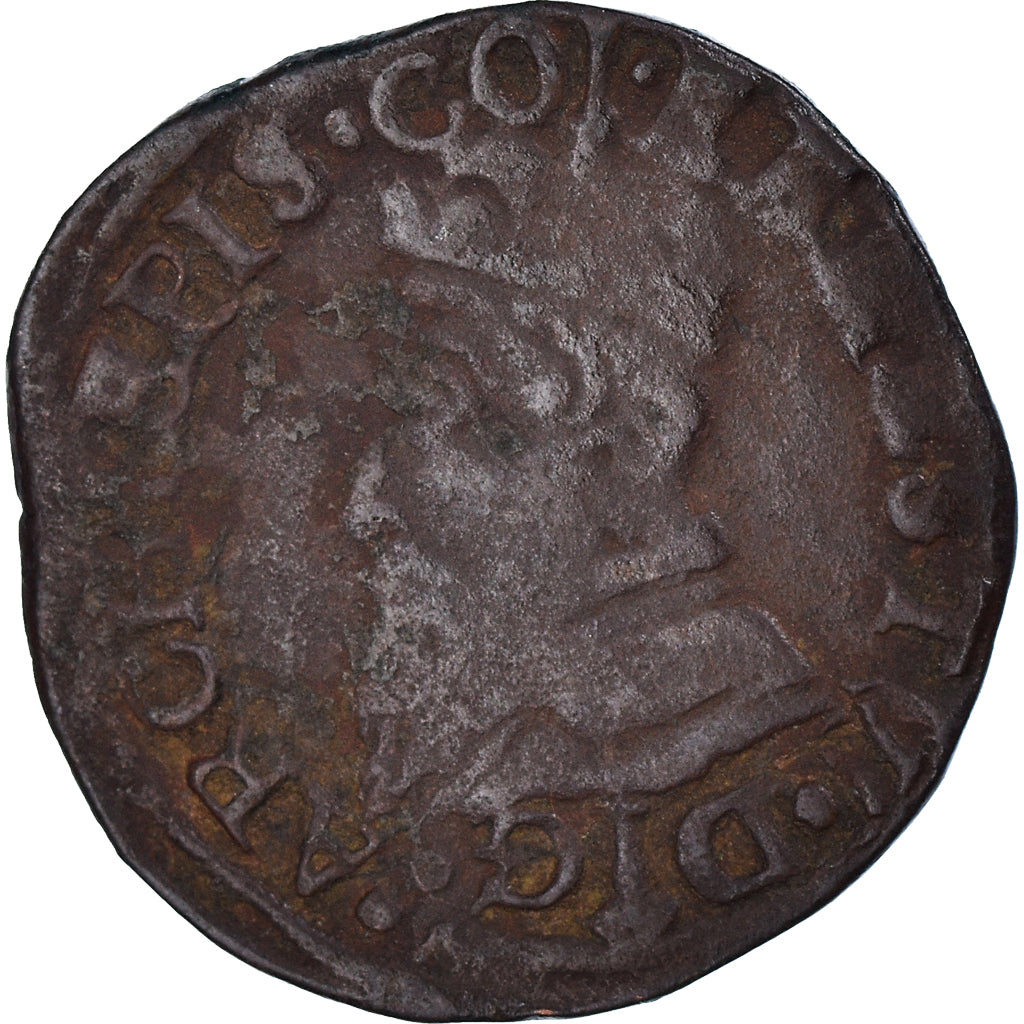 Munten, LUIK, Ernest de Bavière, Liard, Liege, FR+, Koper