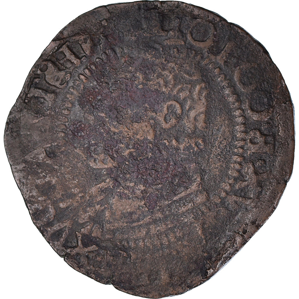 Coin, LIEGE, Ernest de Bavière, Xii (12) Sols, 1/2 Liard, 1584, Liege