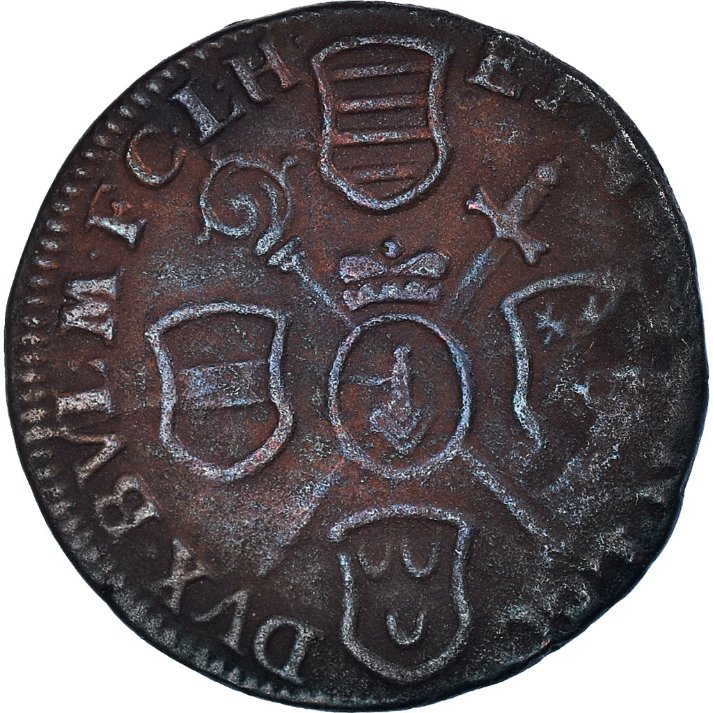 Monnaie, Liège, Joseph Clement, Liard, 1722, Liege, TTB, Cuivre, KM:126