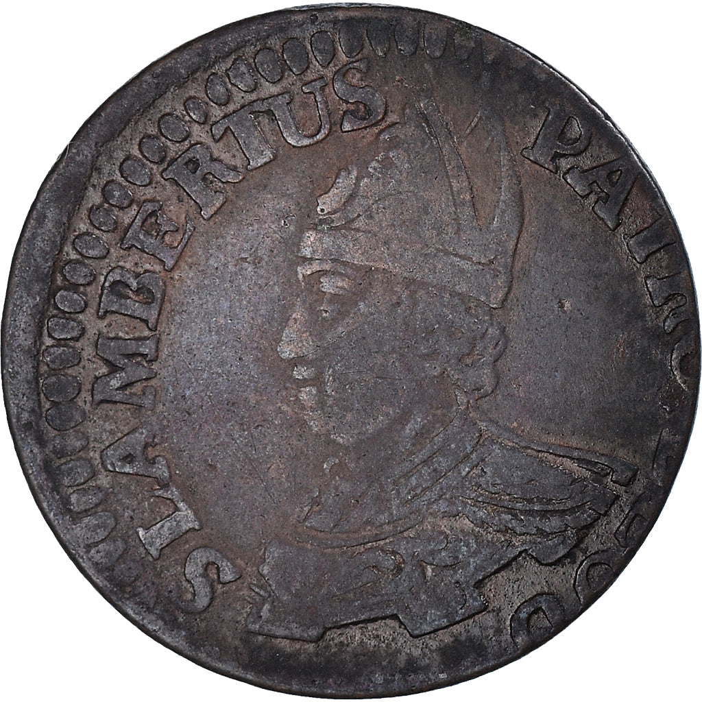 Moneta, LIEGE, Principalty of Liege, Sede Vacante, Liard, 1744, Liege, MB+