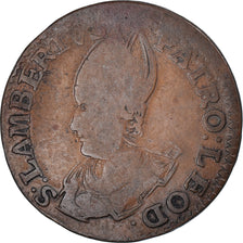 Moneta, LIEGE, Principalty of Liege, Sede Vacante, Liard, 1724, Liege