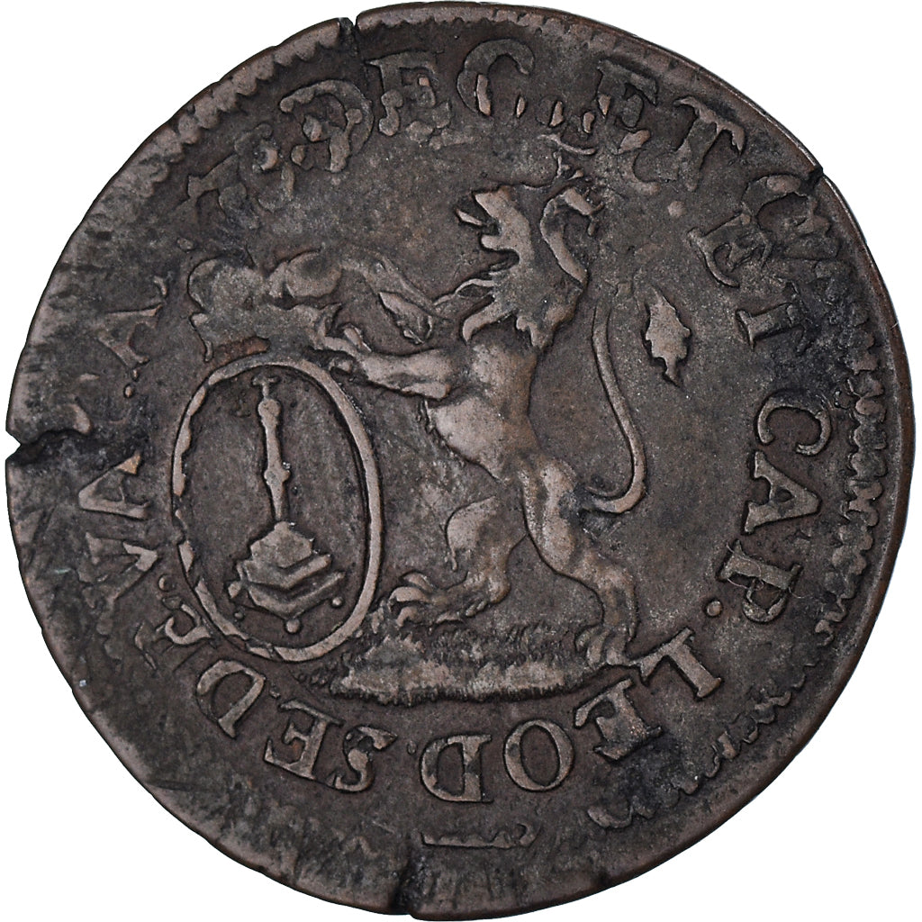 Monnaie, Liège, Principalty of Liege, Sede Vacante, Escalin, Liege, ESSAI, TB+