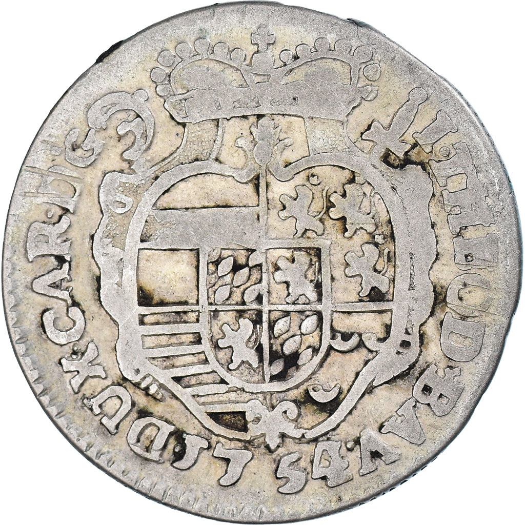 Coin, LIEGE, Principalty of Liege, John Theodore, 2 Escalin, 1754, Liege