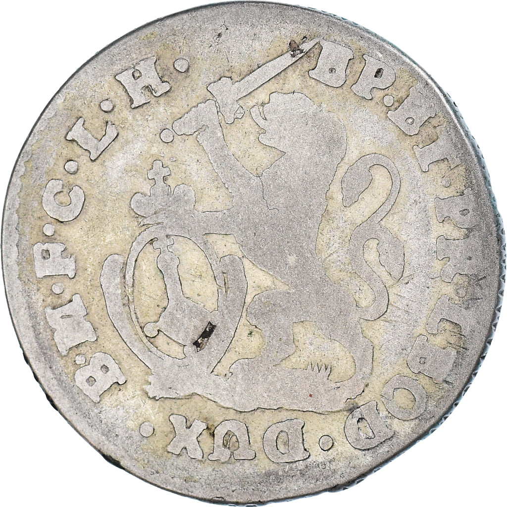 Coin, LIEGE, Principalty of Liege, John Theodore, 2 Escalin, 1754, Liege