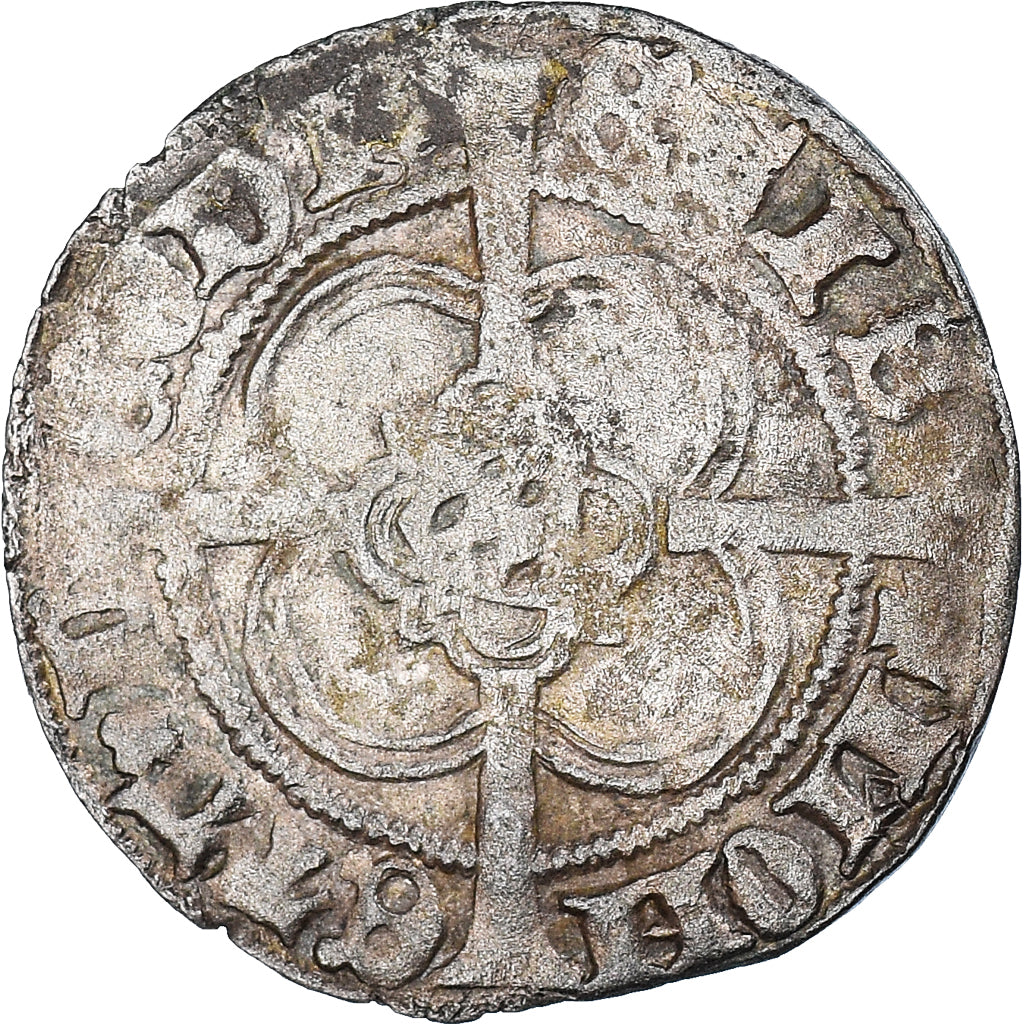 Coin, LIEGE, Principalty of Liege, Jean de Bavière, 1/2 griffon, s.d. (1389)