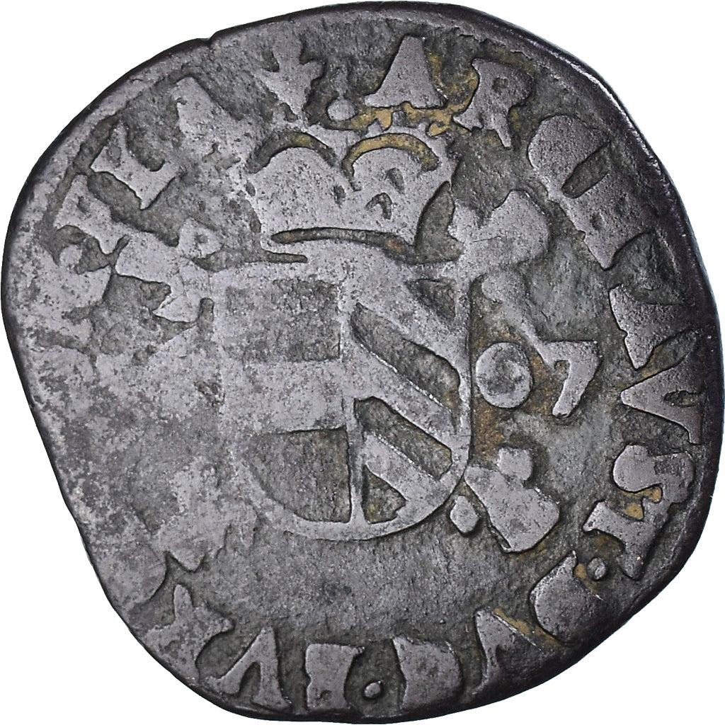 Coin, Spanish Netherlands, Flanders, Albert & Isabella, 2 Denier, 8 Mites, 1607