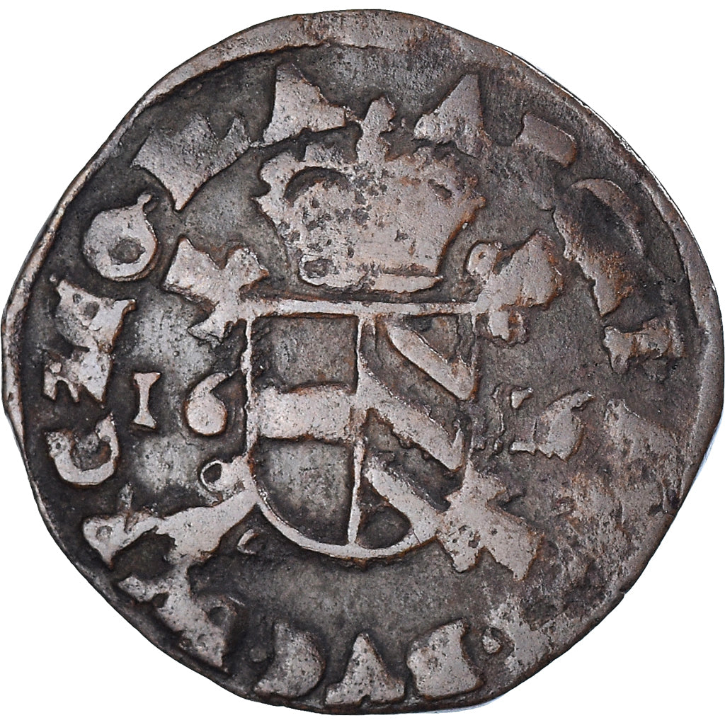 Coin, Spanish Netherlands, Flanders, Albert & Isabella, 2 Denier, 8 Mites, 1616