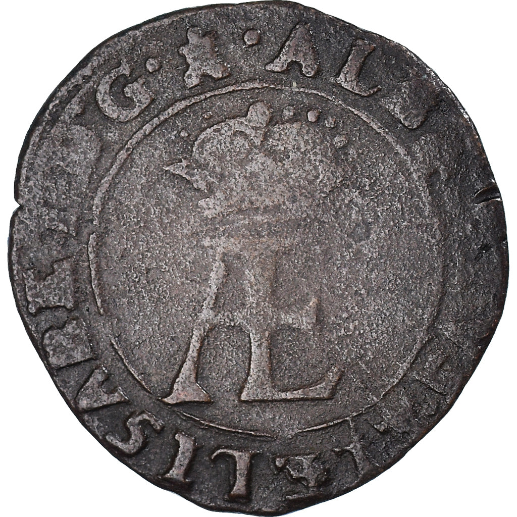 Münze, Spanische Niederlande, TOURNAI, Albert & Isabella, 2 Denier, 1616