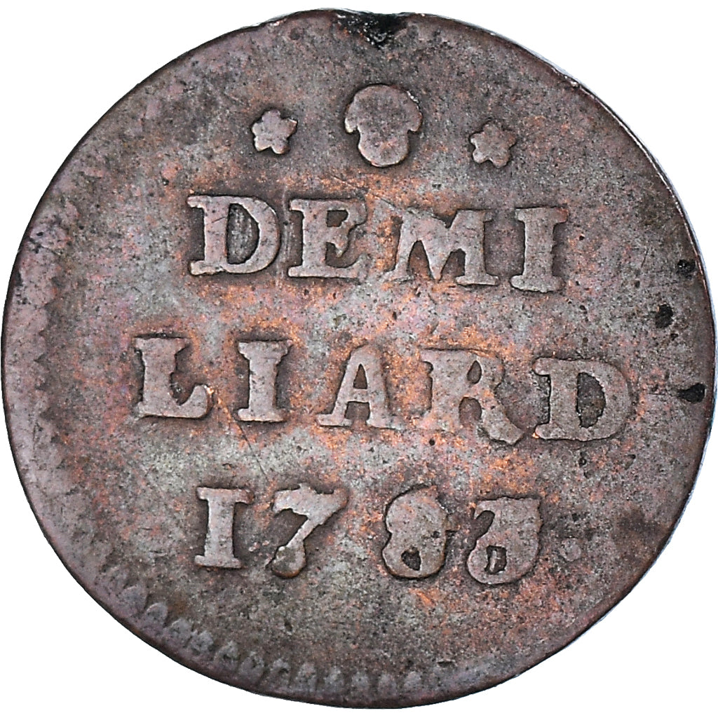 Coin, Luxembourg, Joseph II, 1/2 Liard, 1783, Brussels, VF(30-35), Copper, KM:10
