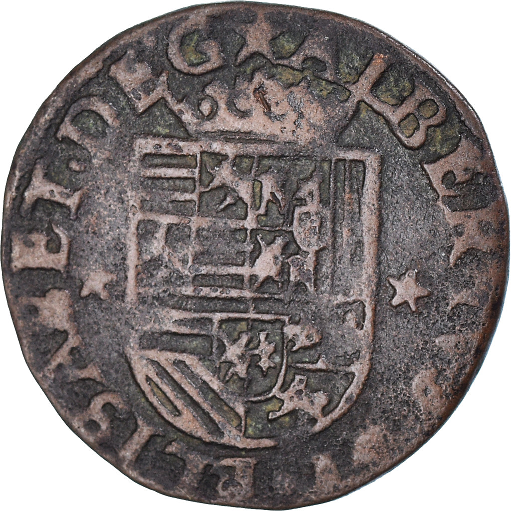Coin, Spanish Netherlands, BRABANT, Albert & Isabella, Liard, 12 Mites, 1608