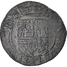Coin, Spanish Netherlands, Albert & Isabella, Liard, 1607, Roermond, VF(30-35)