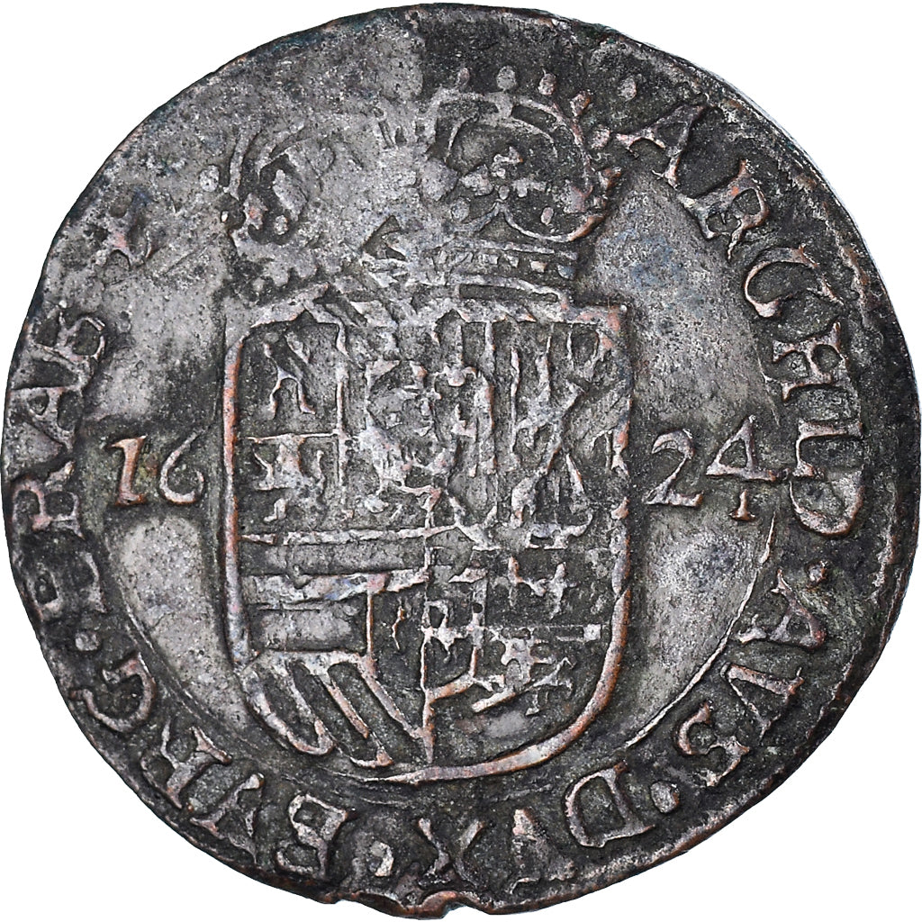 Coin, Spanish Netherlands, BRABANT, Philippe IV, 1/2 Liard, 6 Mites, Gigot