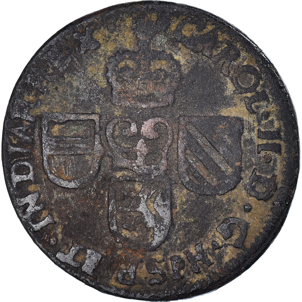 Moneda, Países Bajos españoles, Flanders, Charles II, Liard, 12 Mites, 1693