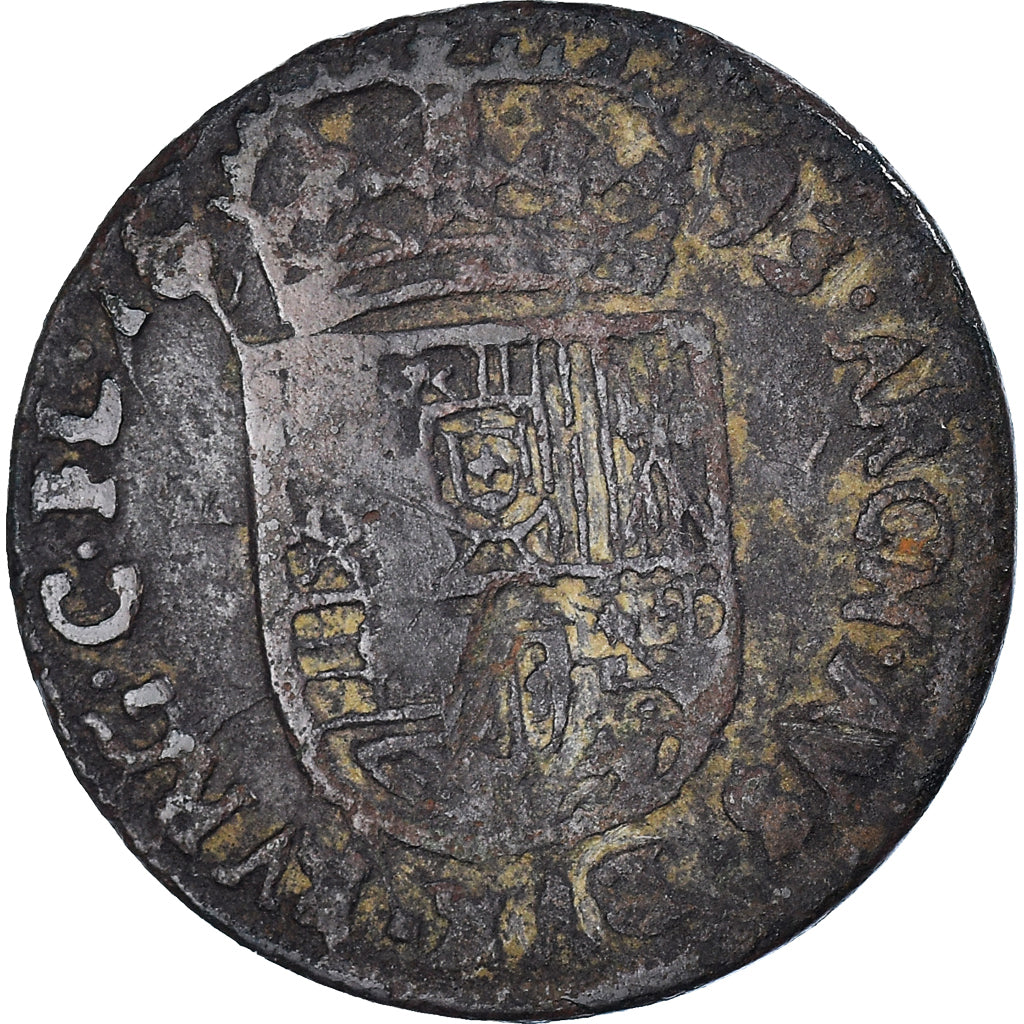 Moneda, Países Bajos españoles, Flanders, Charles II, Liard, 12 Mites, 1693