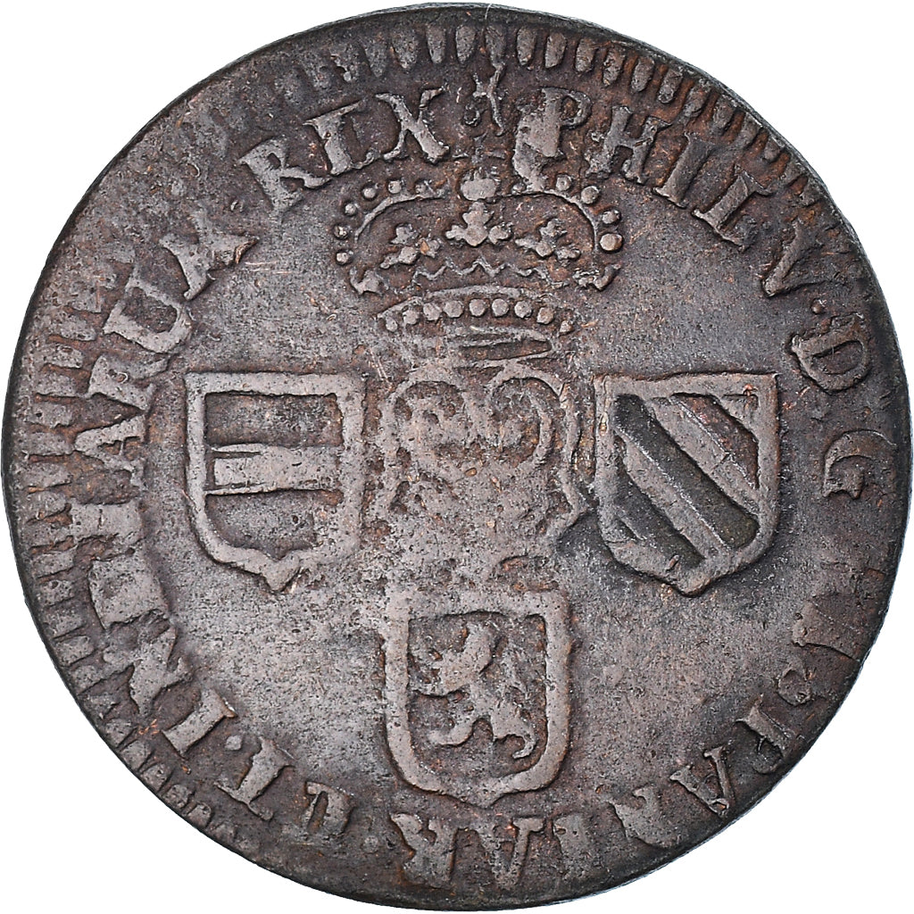 Moneda, Países Bajos españoles, NAMUR, Philip V of Spain, Liard, 1710, Namur