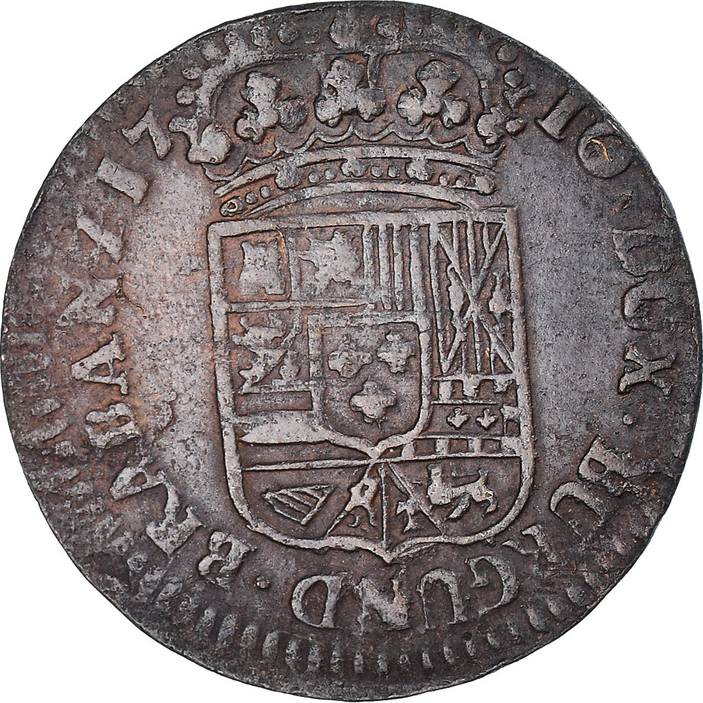 Moneda, Países Bajos españoles, NAMUR, Philip V of Spain, Liard, 1710, Namur