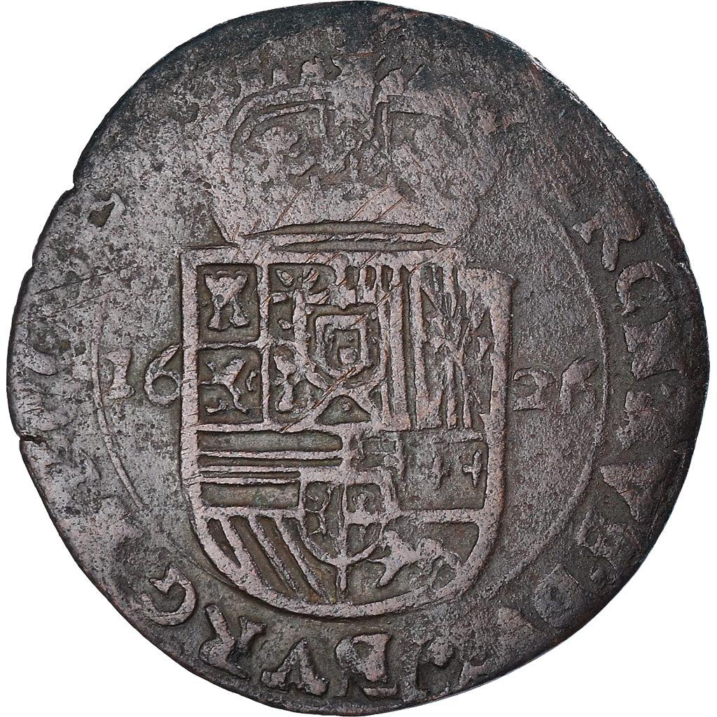 Coin, Spanish Netherlands, BRABANT, Philippe IV, Liard, 12 Mites, 1626, Antwerp