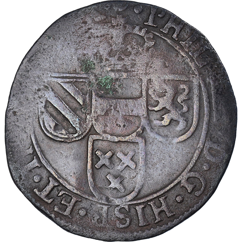 Munten, Lage Spaanse landen, Philippe IV, Liard, 1626, BREDA, FR+, Koper