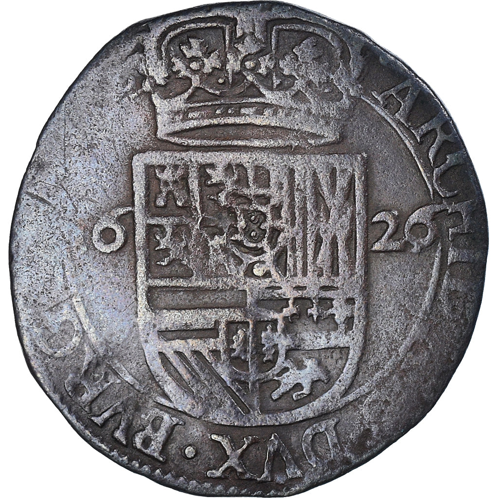 Munten, Lage Spaanse landen, Philippe IV, Liard, 1626, BREDA, FR+, Koper