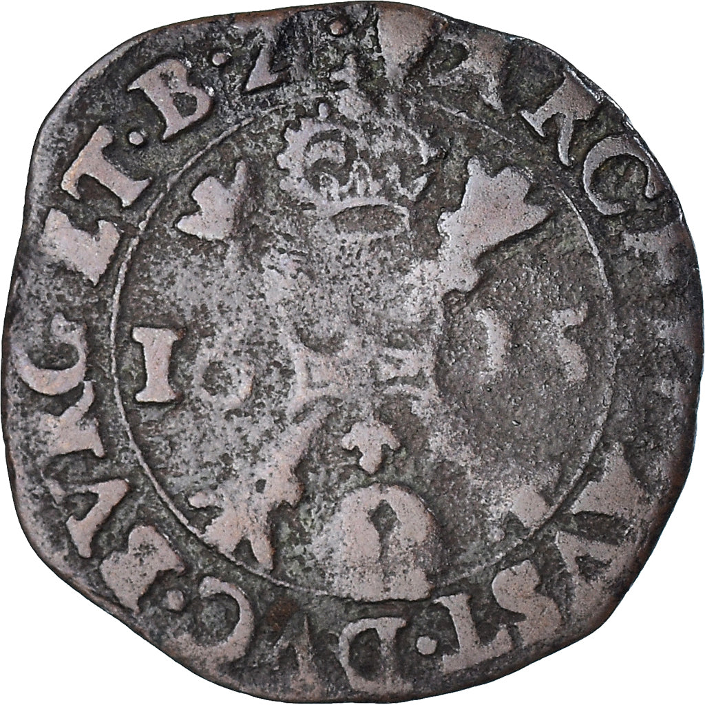 Coin, Spanish Netherlands, BRABANT, Albert & Isabella, 1/2 Liard, 6 Mites