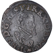 Coin, Spanish Netherlands, Philippe II, Double Courte, Maastricht, VF(30-35)
