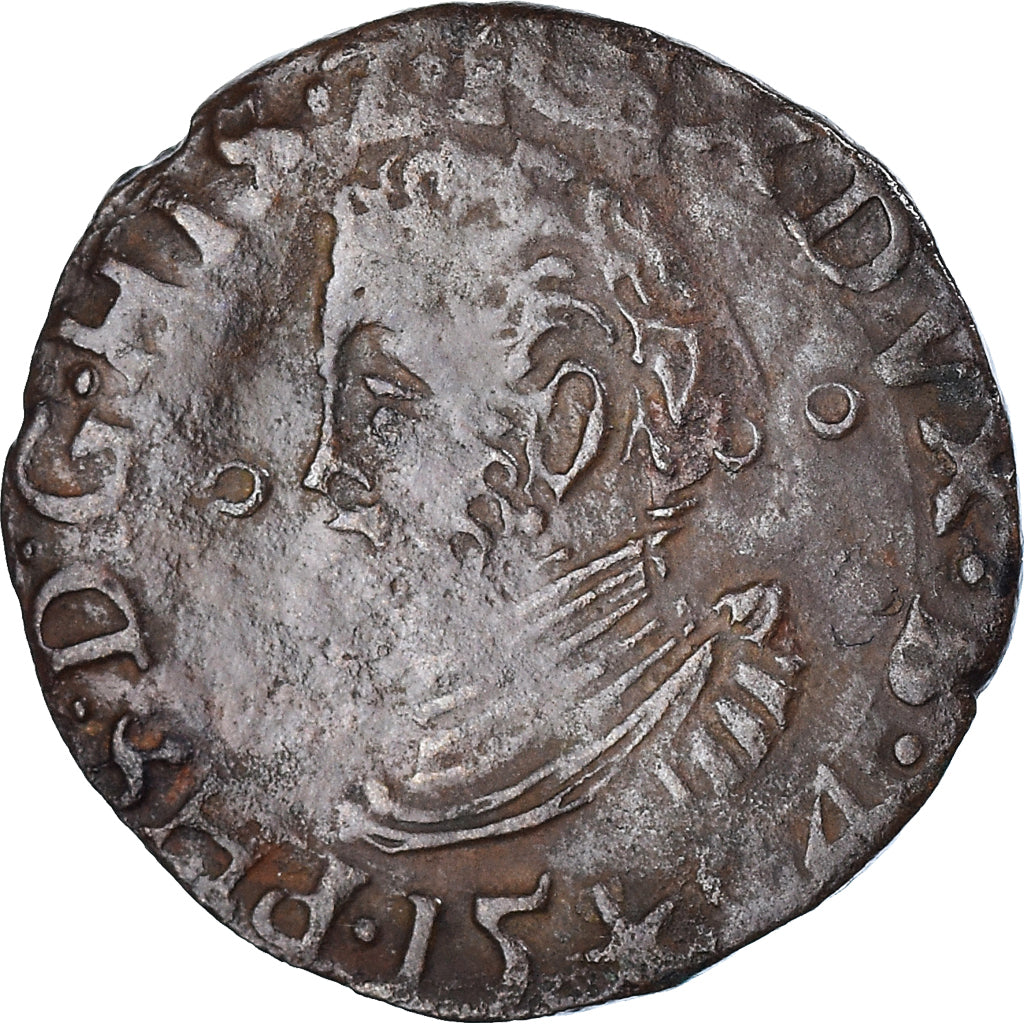 Coin, Spanish Netherlands, Philippe II, Gigot, 15[?]4, Maastricht, VF(30-35)