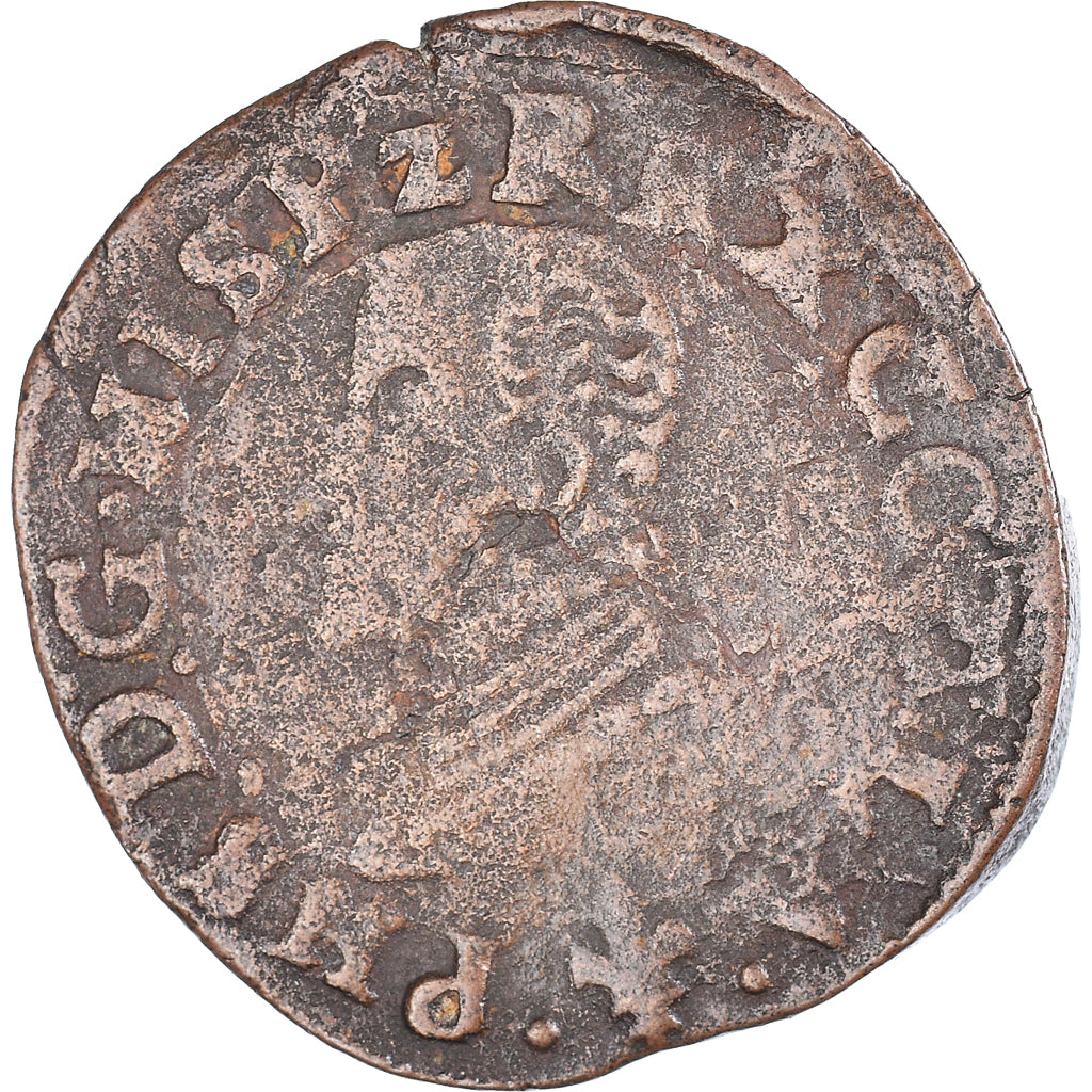 Moneta, Hiszpania niderlandzka, Philippe II, liard des États, n.d. (1578-1580)