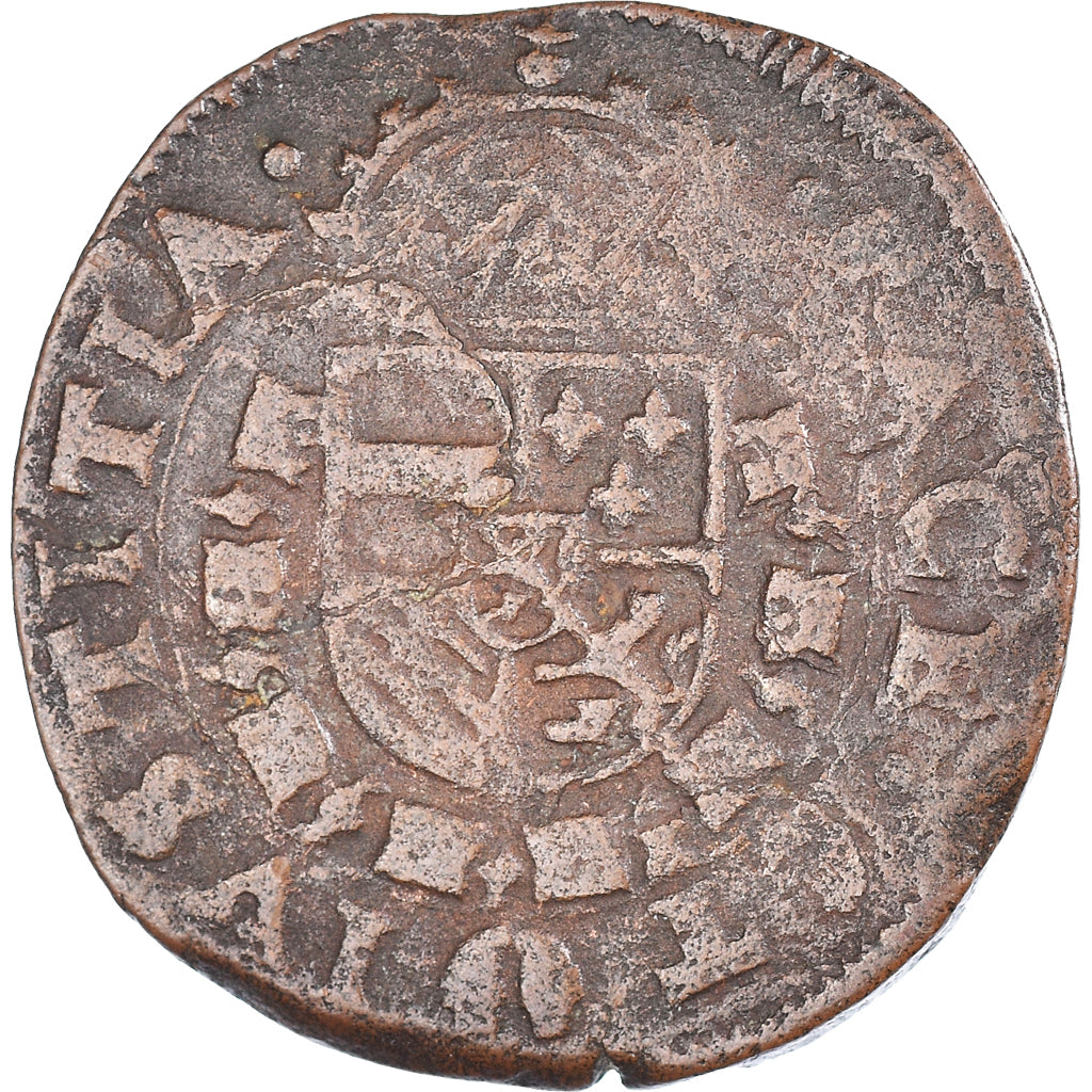 Moneta, Hiszpania niderlandzka, Philippe II, liard des États, n.d. (1578-1580)