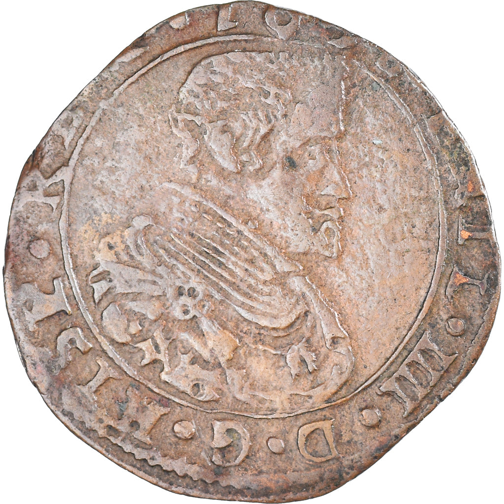 Moneda, Países Bajos españoles, Artois, Philippe IV, Liard, 1638, Arras, MBC